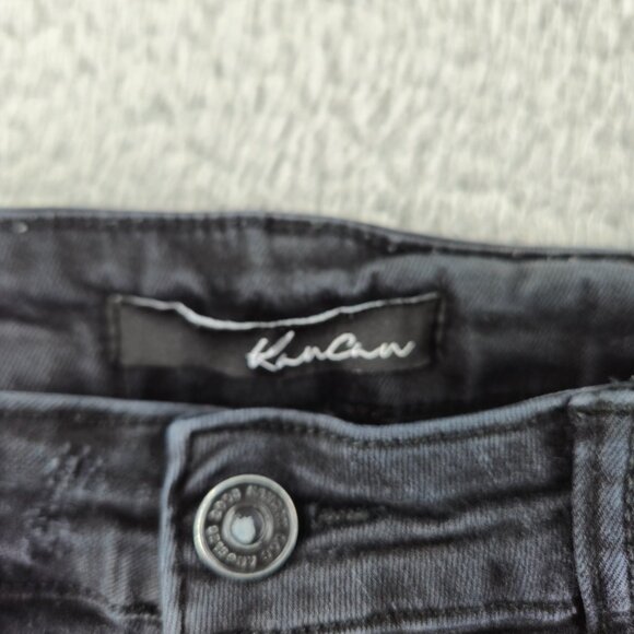 KanCan Shorts Womens 30 Distressed Denim Mid Rise Rolled Hem Casual Summer - Picture 4 of 16